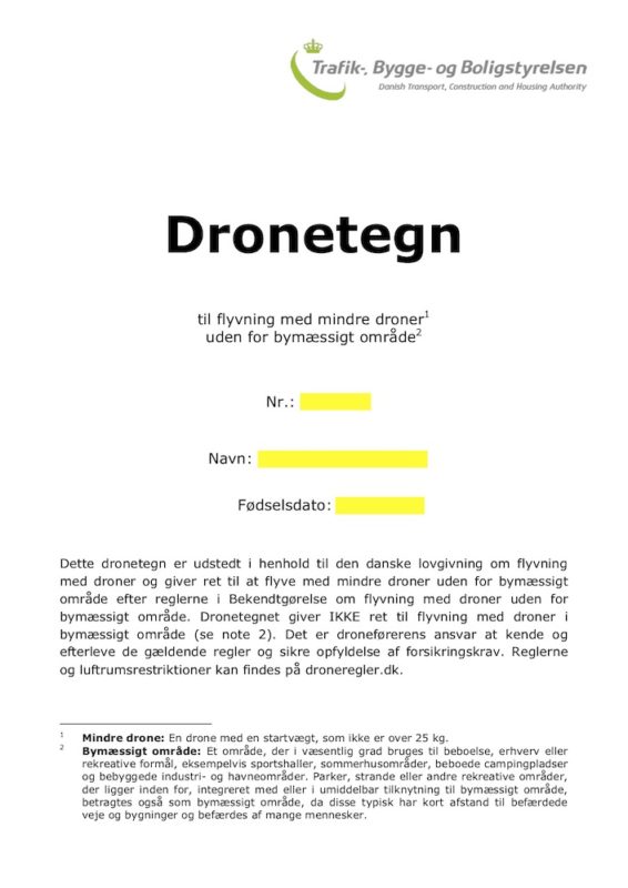 Dronetegn, dronebevis og - Hubshop.dk