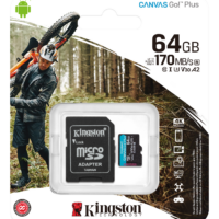 Kingston MicroSDXC Canvas Go Plus 170R A2 U3 V30 Card – inkl. adaptor